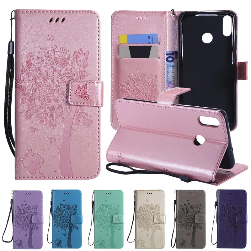 

Leather Wallet Case Cover For Huawei Honor 8X Case Flip Cover Honor 8X Phone Case For Huawei Honor 8X Luxury 3D Cat Tree Cover