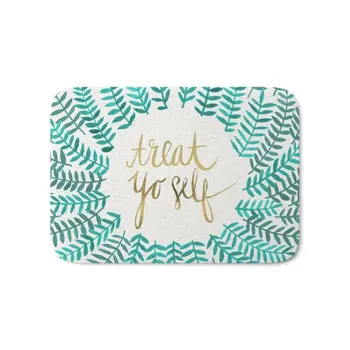 

Treat Your Self Gold Turquoise Bath Mat