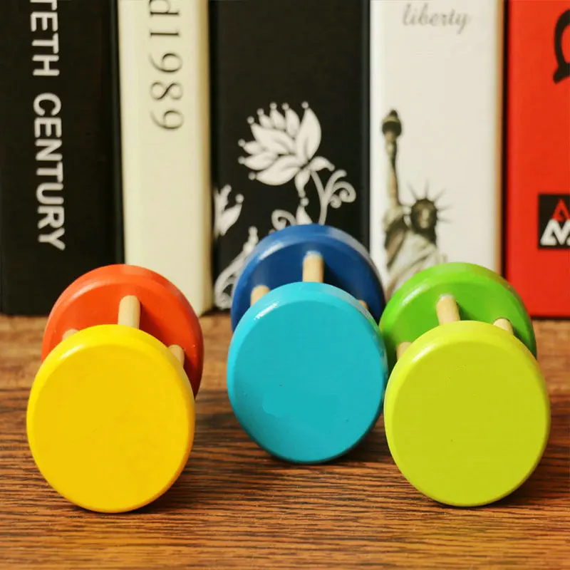 Exempt postage Factory tail single ju wood baby hand bell bell toy is suitable for the baby just learning to grab 0-12 months