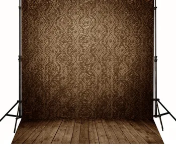 

Damascus Floor Brown Elegant backdrops Vinyl cloth High quality Computer printed newborns Backgrounds