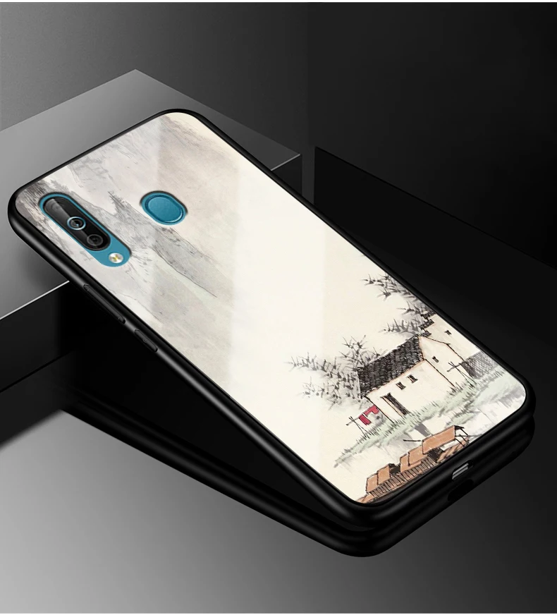 For Samsung A60 Case Hard Tempered Glass Case Cover For Samsung Galaxy A60 Case Soft TPU Bumper Glass Cover A 60 Coque Print For Samsung A60 Case Hard Tempered Glass Case Cover For Samsung Galaxy A60 Case Soft TPU Bumper Glass Cover A 60 Coque Print