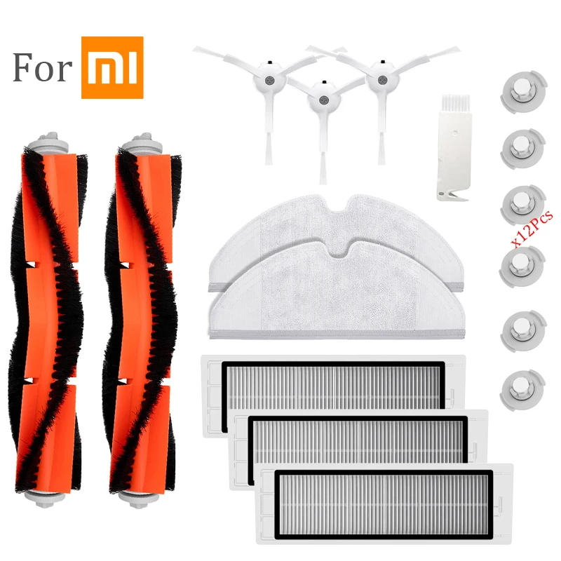 

Cleaner Filter For Xiaomi Parts Roborock Robot Vacuum Cleaner Parts Kit Mop Cloths Dry Wet Mopping Water Tank Filter Side Brush