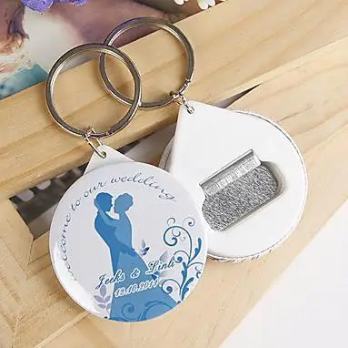 Online Get Personalized Wedding Favors Aliexpress Free Shipping Personalized Wedding Favors And Gifts Bottle Opener Keychain For Guests Souvenirs