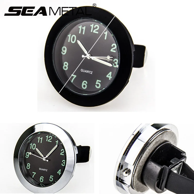 

Universal Car Clocks Quartz Clock Watch Digital Luminous Pointer Car Air Outlet Clip Clock Ornament Decor Automobile Accessories