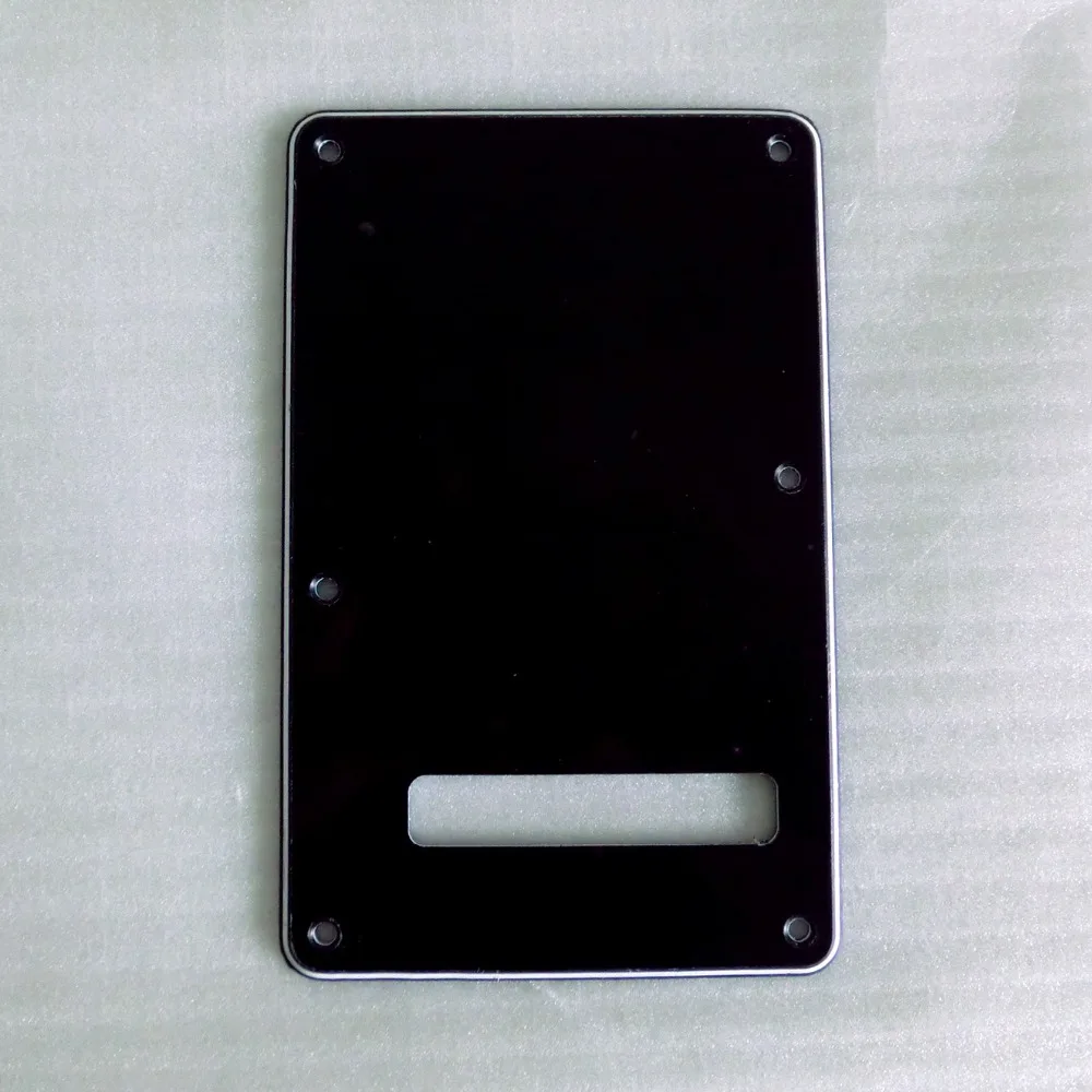 

Free shipping with mounting screws High Quality guitar parts 3ply Black ST guitar tremolo back cover plate