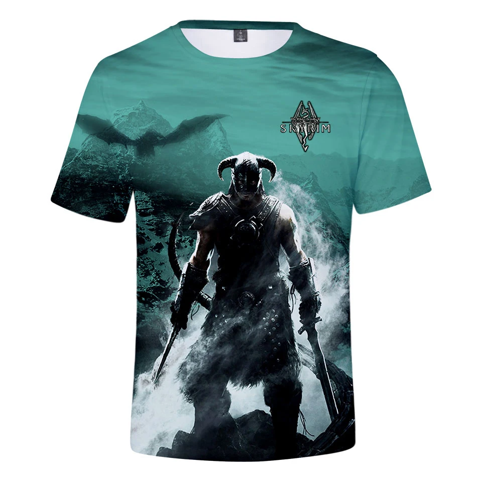 

Summer Fashion The Elder Scrolls V SKYRIM 3d T Shirts Casual Men Women T-shirt Short Sleeve Unisex 3D T-shirts Tee Shirt Clothes