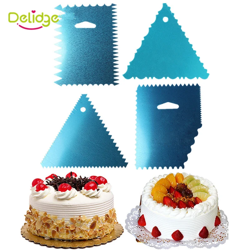 Delidge 4 шт./компл. ленточная пила для выпечки шпатели различной формы из