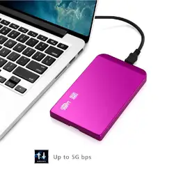 KuWFi HDD корпус 2,5 дюймов SATA USB 3,0 SSD HDD корпус жесткий диск чехол внешний жесткий диск коробка алюминиевый сплав