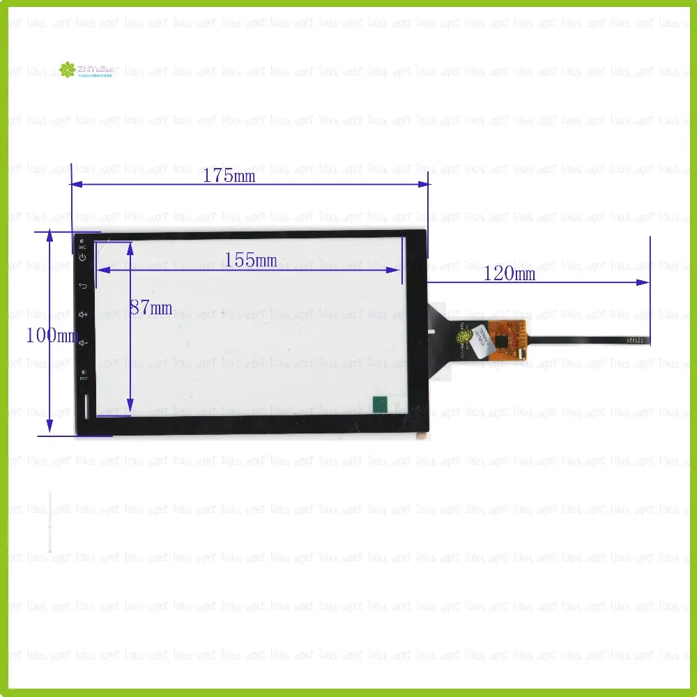 

ZhiYuSun 2PCS/Lot YDT8064-D 7inch Capacitive screen For GPS CAR 175mm*100mm Touchsensor glass YDT8064-D
