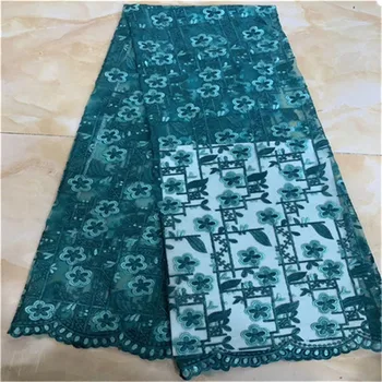 

Lace Fabric High Quality Latest African Lace Fabric Wedding Tulle Lace Fabric French Nigerican With Beads green(4-19