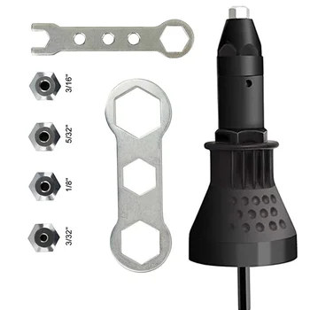 

Electric Rivet Nut Gun Riveting Tool Connect Bit Adapter Cordless Rive Insert Nut Tool Riveted Bit Adapter