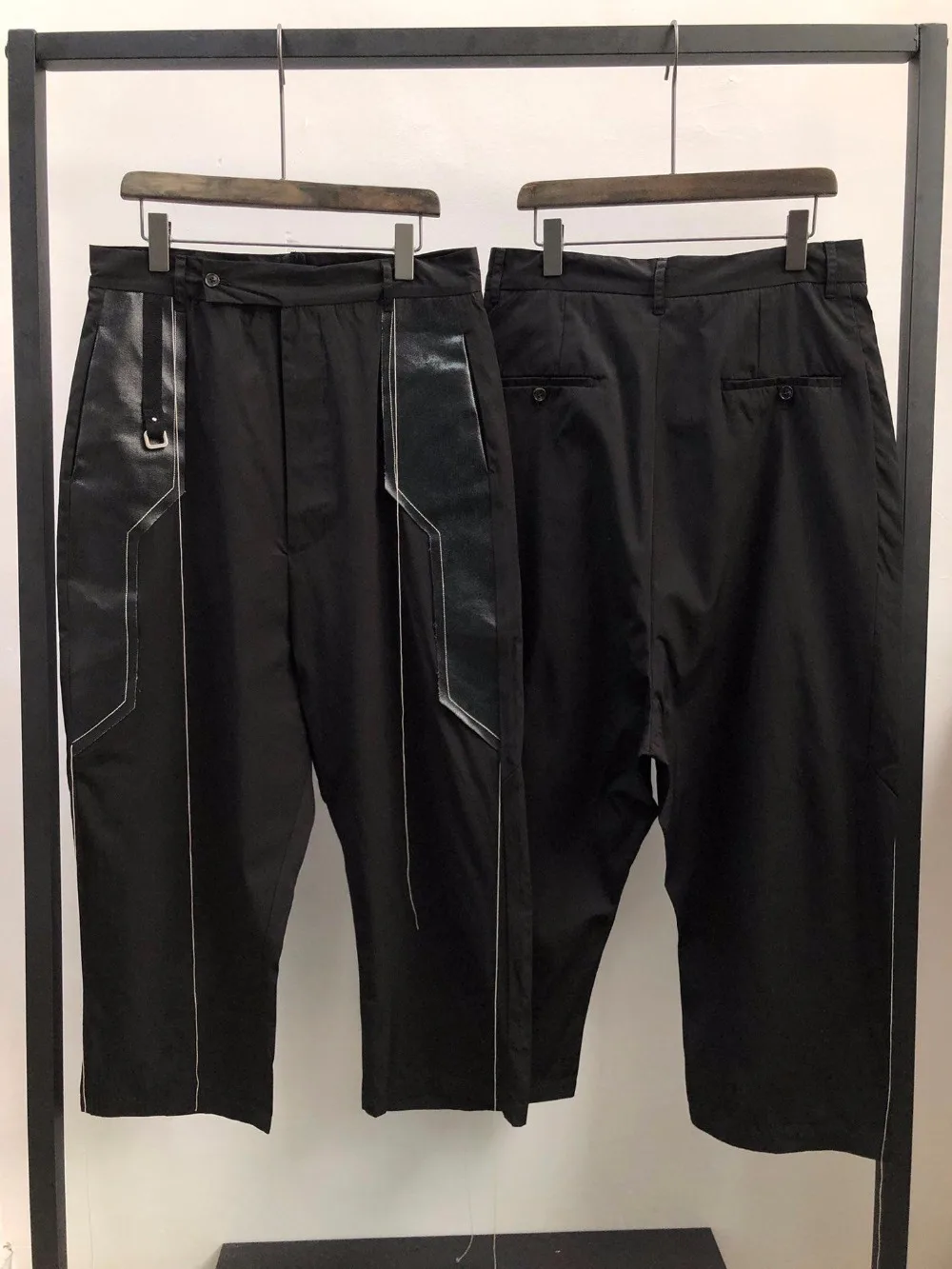 

19ss Owen Seak Men Casual Hallen Pants 100% Cotton Gothic Men's Clothing Sweatpants Spring Women Solid Loose Pants Size XL