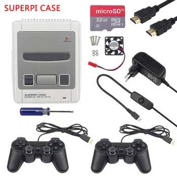 

Raspberry Pi 3 Retroflag SUPERPi Case NESPi Gaming kit with CPU Fan and 2pcs Game Controller for Raspberry Pi 3 Model B 3B Plus