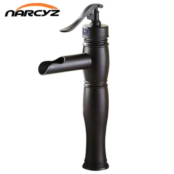 

New Design Rubbed Black Bronze Brass Single Handle Deck Mounted Bathroom Basin Sink Mixer Tap Faucet B515