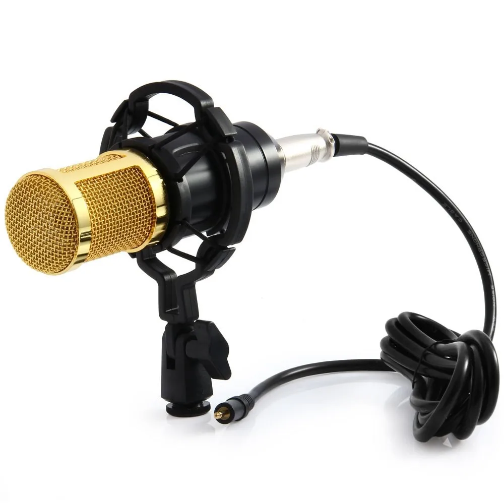 BM-800 High Quality Professional Condenser Sound Recording Microphone with Shock Mount for Radio Braodcasting+Shock Mount 1 BM-800 High Quality Professional Condenser Sound Recording Microphone with Shock Mount for Radio Braodcasting+Shock Mount 1
