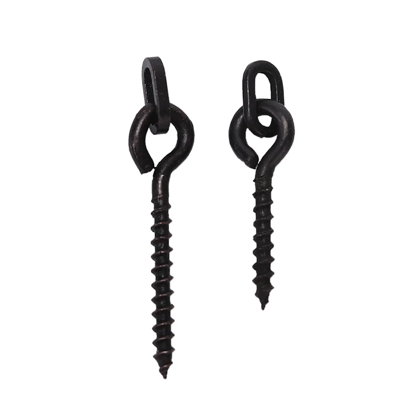 

10/20Pcs Screw Peg with Ring Swivel D-Rig Chod Rig Terminal Tackle Bait Holder Screw Carp Fishing Accessories
