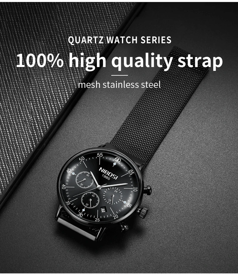 Reloj Hombre 2018 NIBOSI Unisex Men's Watches Top Brand Luxury Dress Fashion Wrist Watch Chronograph Man Clock Luxury Relogios (15)
