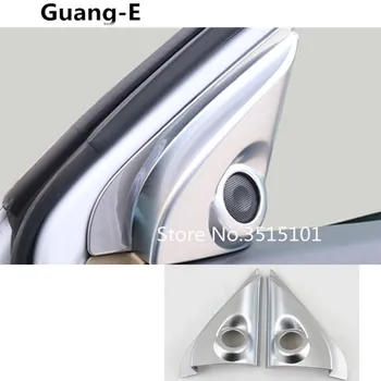 

Car A column Audio sound horn Speak Window Windshield Side triangle lamp trim 2pcs For Mitsubishi Outlander 2016 2017 2018 2019