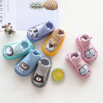 

1Pcs Fashion Baby Socks Soft Newborn Baby Boys Girl Shoes Cartoon Animal Cotton Breathable Kids Baby Socks Children Sock 0-36M