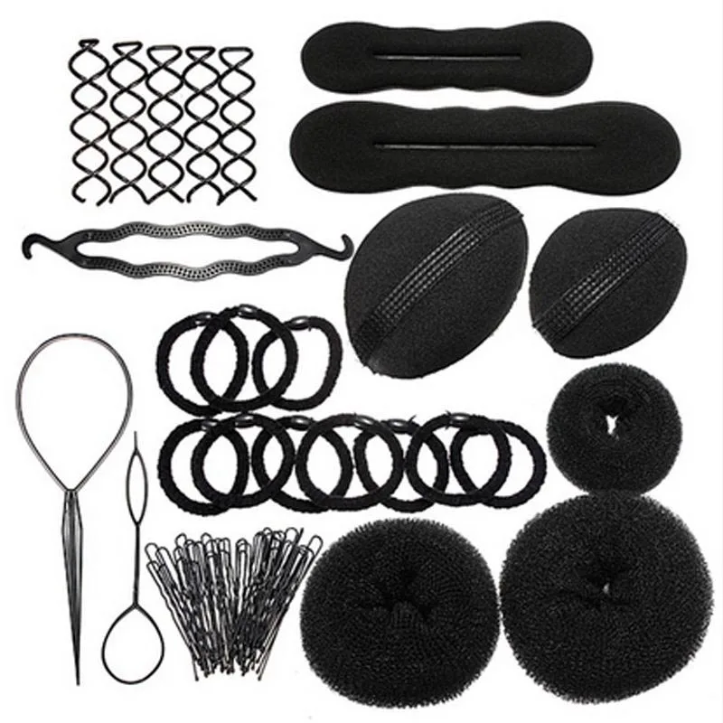 

1 Set Women Lady Magic Braiders Hair Twist Styling Clip Stick Bun Maker Braid Tool Set Hair Accessories