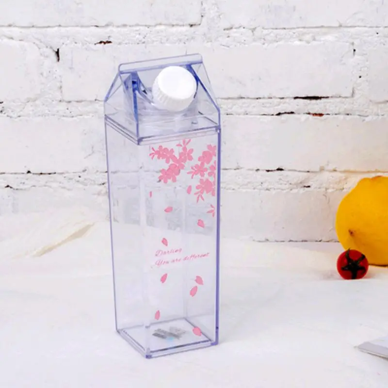 Портативная бутылка для воды хранения молока Sakura Print клубника печать Спортивная