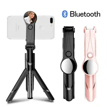 Мини-штатив беспроводной Bluetooth селфи палка с зеркалом выдвижной монопод для iPhone X 8 7 6s Plus samsung Xiaomi Z2