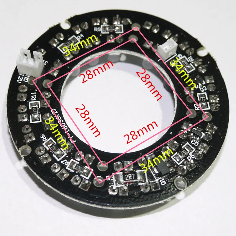 Аксессуары системы видеонаблюдения инфракрасный свет 36 зерна IR LED доска для наблюдения ночного видения диаметр 60 мм