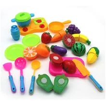 Кухонные Игрушки для девочек пластиковая пищевая игрушка для резки фруктов и овощей дети ролевые игры обучающая игрушка пищевой реквизит кулинарные игрушки