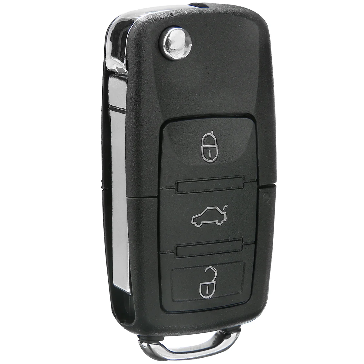 For Skoda OCTAVIA FABIA A61 3 Button Car Key Case Folding Flip Remote Key Fob Case with Key Blade Replacement