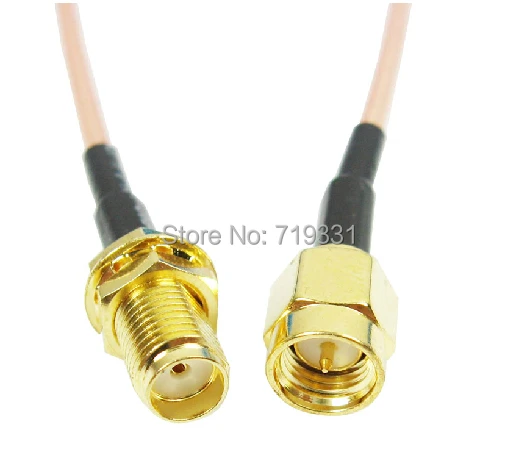 

10pcs Pigtail Cable RP-SMA Male To RP SMA Female Gold Plated Connector Extension Cord Cable RG316