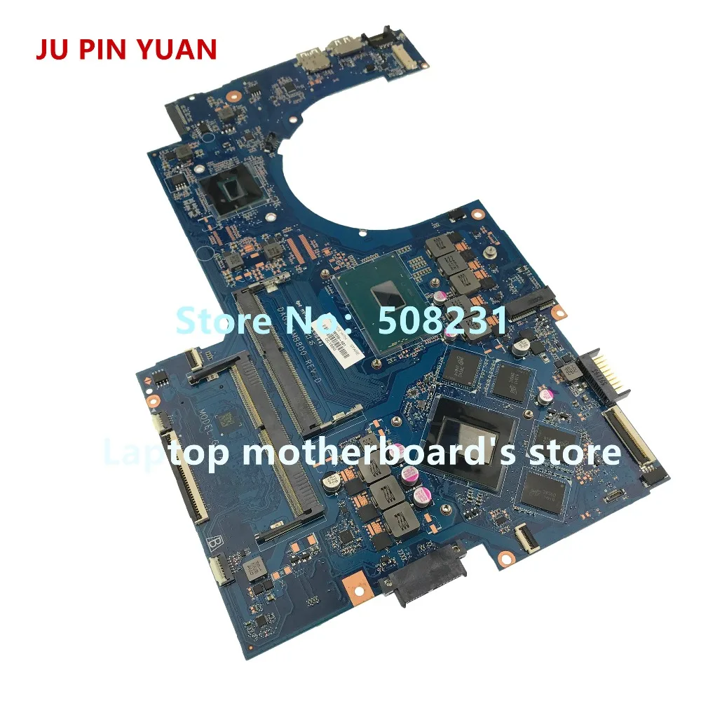 Ju pin yuan 862259-601 862259-001 аккумулятор большой емкости G37A DAG37AMB8D0 для женщин по hp ноутбук 17-W 17T-W материнская плата 965 м 4 Гб i7-6700HQ полностью протестирована