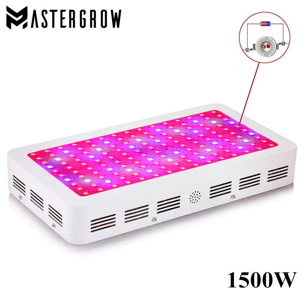 MasterGrow II 1500W Светодиодный светильник с двумя чипами полный спектр 410 730nm