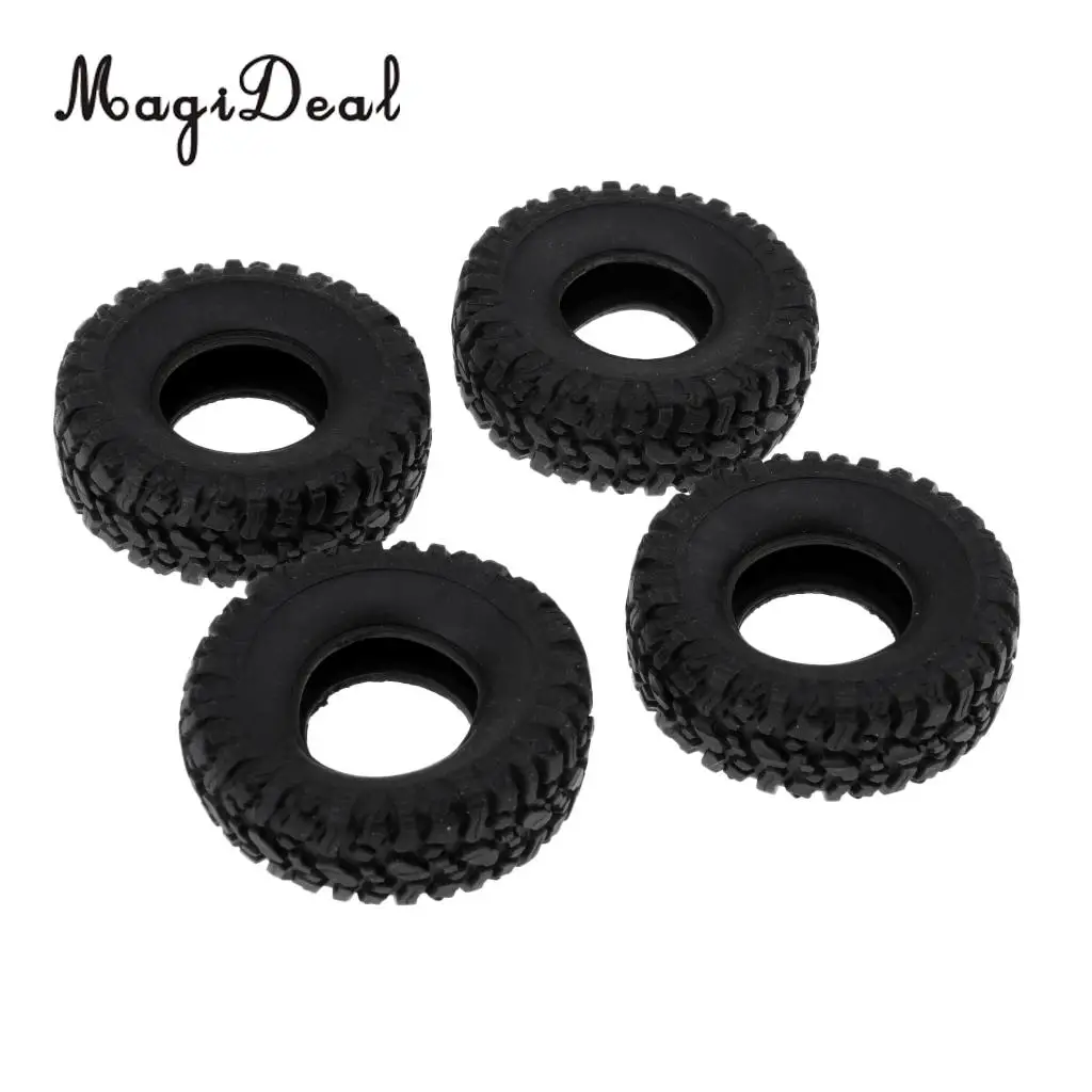 4pcs Rubber Wheel Tire Tyre for RC 1/16 Climbing Crawler Car WPL B-1/B-24/C-14/C-24/B-16 Truck Spare Parts Accessories
