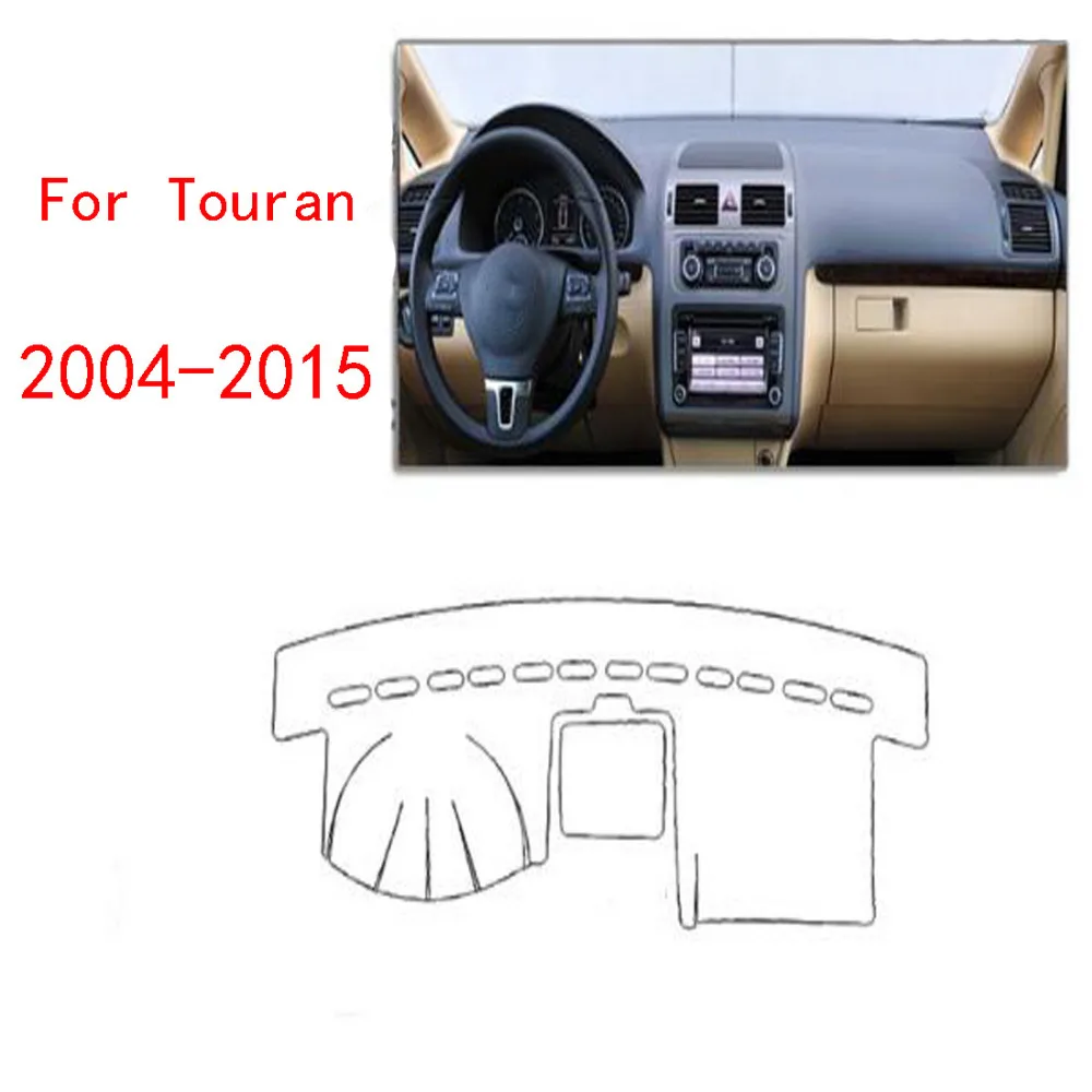 

Dongzhen For VW Touran 2004 to 2015 Car Dashboard Cover Mat Avoid Light Pad Instrument Platform Desk Cover Mats Carpets