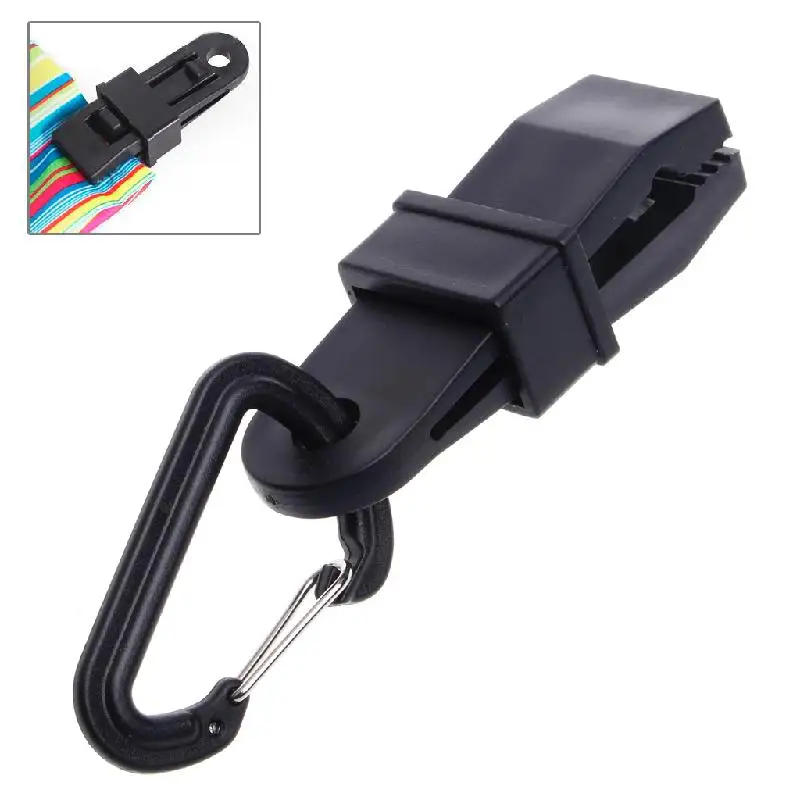 5 Pcs/lot Camping Awning Tarp Clips Clamp Tent Hanger Survival