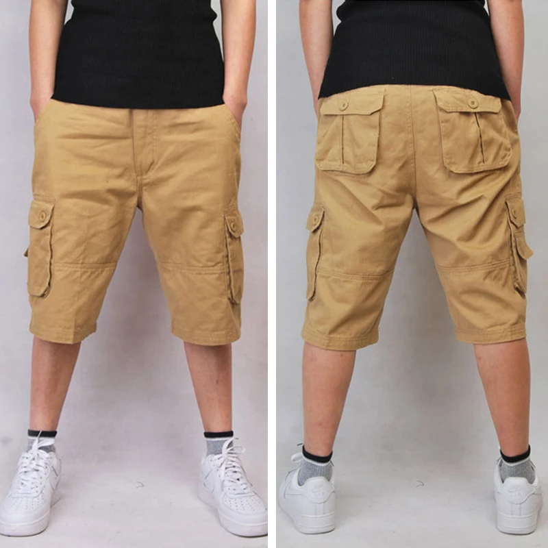 Высокое качество, 1 шт., много карманов, тактические шорты, хлопок, мужские повседневные шорты, Мужская одежда, простая и стильная, удобная, дикая