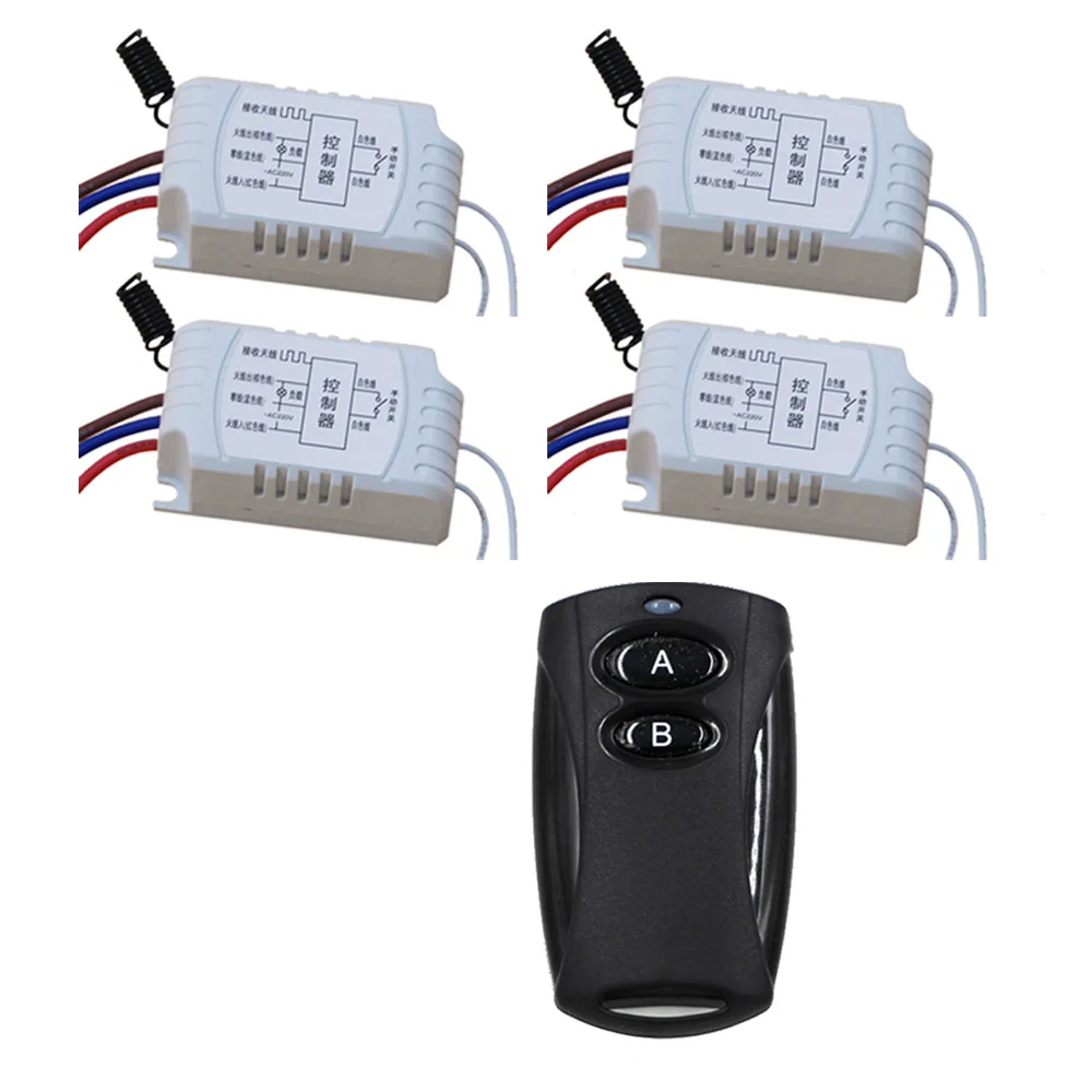 Free Shipping AC220V Wireless Remote Control Switch with Manual Button