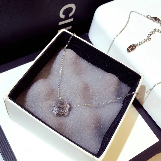 CX-Shirling, новинка, модное короткое ожерелье с кубическим цирконием, женские Стразы, круглый кулон, ожерелье с подвеской, ожерелье с ключицей