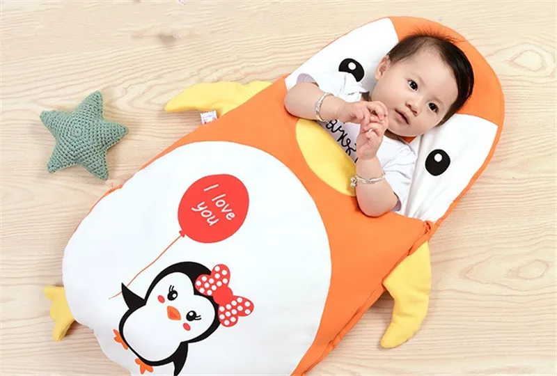 

cartoon cute baby sleeping bag caterpillar penguin newborn sleep bags winter baby anti tipi christmas gifts
