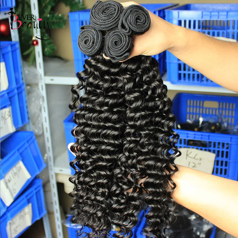 Deep Wave Human Hair Bundles With Closure Hair Extensions Brazilian Virgin Hair Weave Bundles Loose Curly Ever Beauty Product 3 Deep Wave Human Hair Bundles With Closure Hair Extensions Brazilian Virgin Hair Weave Bundles Loose Curly Ever Beauty Product 3