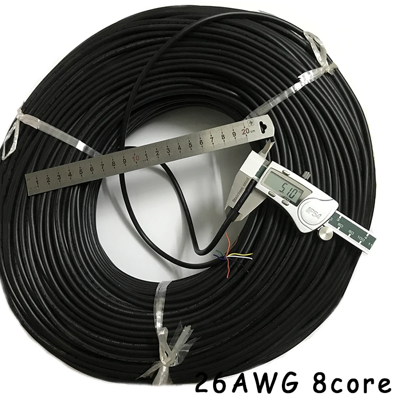 50 metros UL2464 26AWG 2 core 3