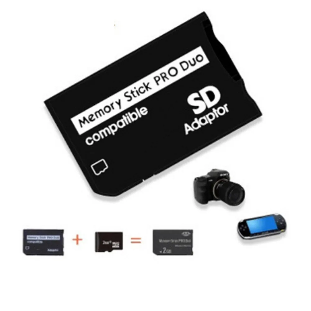 

128MB up to 2GB Micro SD Micro SD Adapter SDHC TF to Memory Stick MS Pro Duo Adapter Converter Card Case PDA and Digital Camera