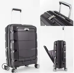 20 дюймов 24 дюймов портфель для компьютера Rolling Чемодан Hardside чемодан на колесиках сумка PP Материал путешествия коробки интернат колеса