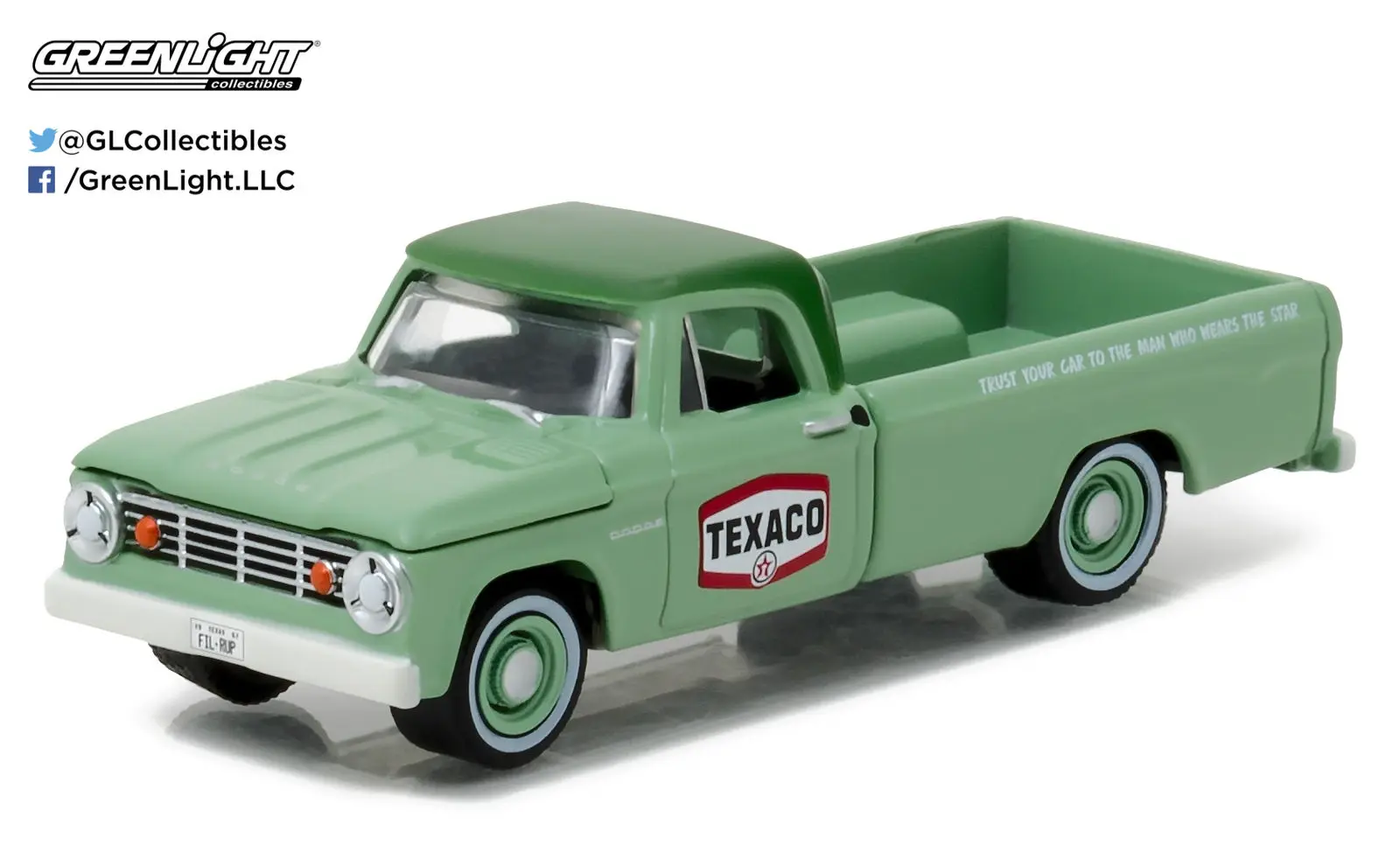 

GL 1:64 1967 Dodge D-100 Texaco alloy model Car Diecast Metal Toys Birthday Gift For Kids Boy