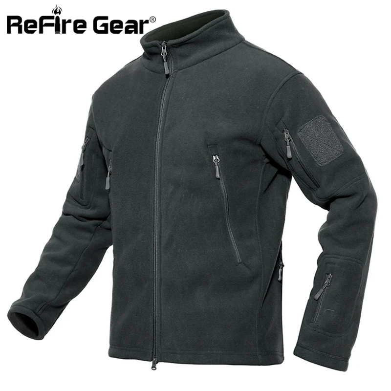Куртка ReFire Gear Мужская Флисовая тактическая утепленная армейская куртка с мягкой
