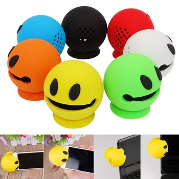 

Multifunction Portable Smile Bluetooth Music Speaker with Suction Wireless Speaker