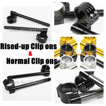 

CNC Clip Ons Handlebars 41mm For Honda VT750 VT1100 Shadow PC800 CBR1000 F Hurricane Moto Grips Set Rised-up And Normal Handles