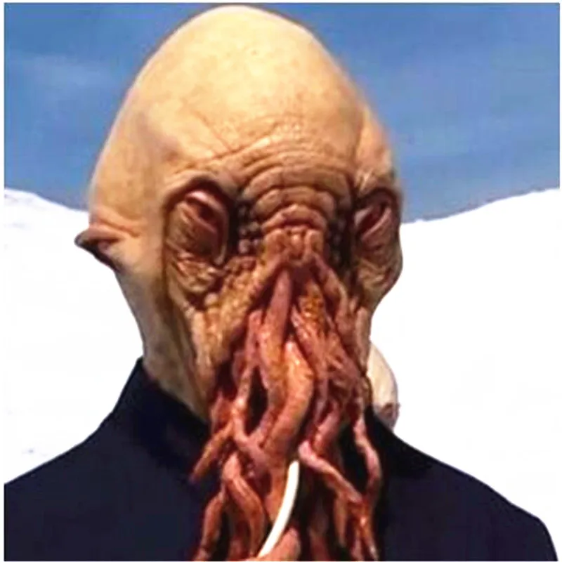 

Hot!! Latex Doctor who Wode Star disguise Octopus Mask Masquerade masks party carnival COSPLAY octopus mask Carnaval Costume men