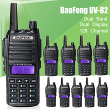 10pcs/lot New Design Handheld Walkie Talkie BaoFeng UV-82 Dual Band 136-174MHz&400-520MHz with Double PTT Button radio UV82