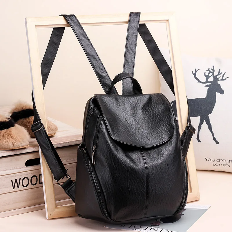 2018 mujeres Mochila femenino ocio Mochila de cuero de la PU Mochila Escolar Vintage para mujeres mujer mochilas de moda Mochila 2018 mujeres Mochila femenino ocio Mochila de cuero de la PU Mochila Escolar Vintage para mujeres mujer mochilas de moda Mochila